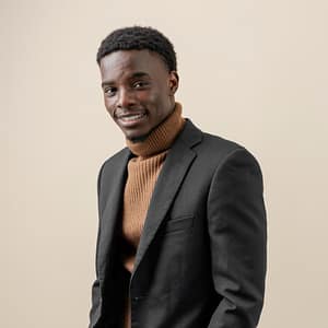 young handsome man posing